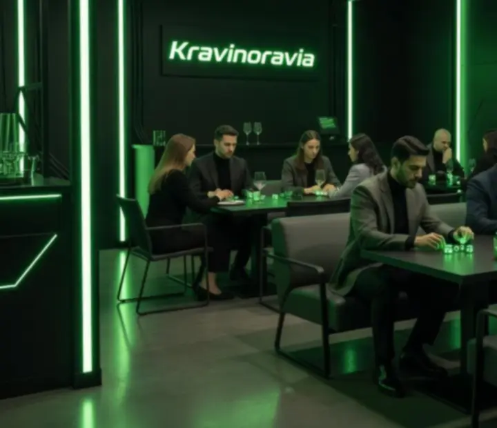Event firmowy w futurystycznym oświetleniu